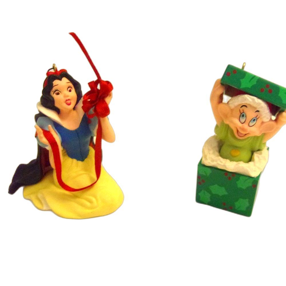Snow White and Dopey Anniversary 1997 Disney Hallmark Ornament Original Box